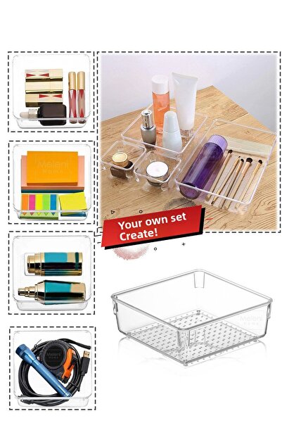 Meleni Home Модулен органайзер за чекмеджета, Органайзер за бижута за грим - ...