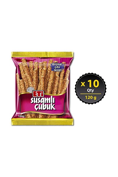 Eti 120 جرام × 10 قطع بسكويت بالسمسم