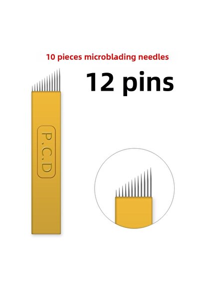 LOVYCO إبرة ميكروبلادينج 12 دبوس 10 قطع