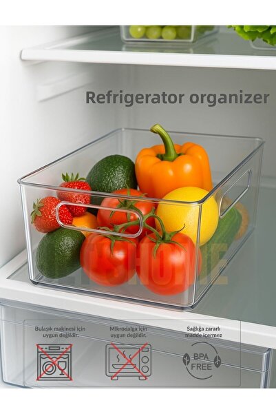 Jet's Home 25 X 25 Refrigerator Organizer Storage Organizer Bpa Free Organizer Shockproof 29X20X9