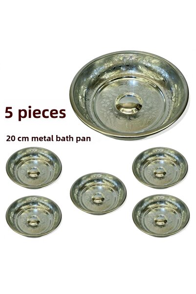 EFEMİR 5 قطع حجر حمام معدني 20 سم