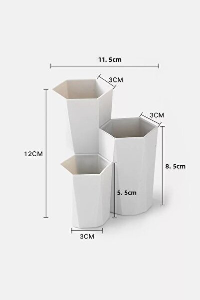 APEXEL Makeup Organizer and Brush Holder Multi-Purpose Organizer Cream