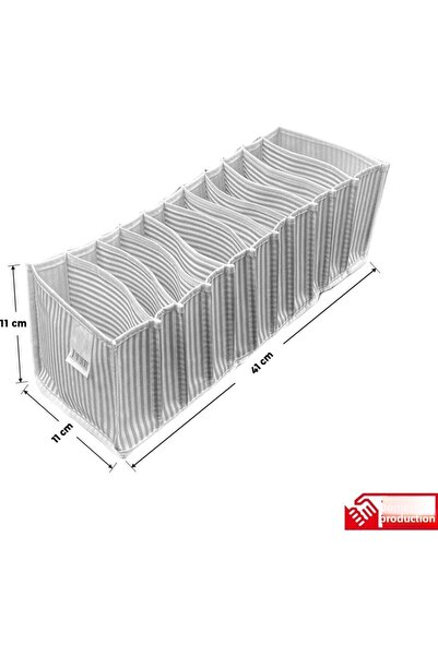 Magic Lady 11 Burner Drawer and Cabinet Interior Accordion Organizer Size S