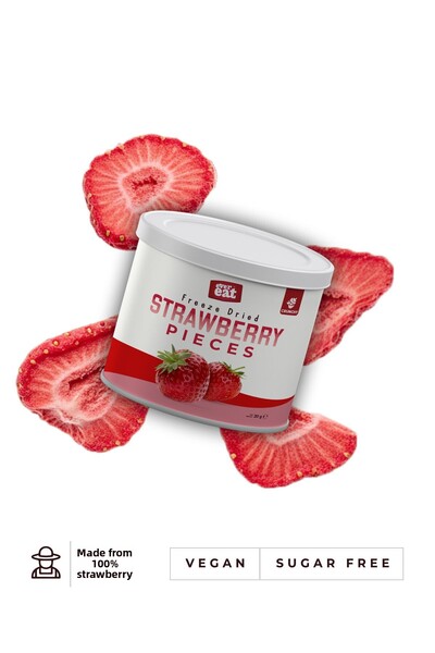 EverEat Freeze Dried Strawberry Grains - Healthy Snack Made with Freeze Dry M...