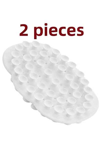 MAİN SHOP Vacuum Solid Soap Dispenser White 2 Pcs M-105