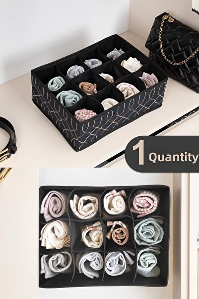 HOMELİFE EV TEKSTİL Black Pearl Drawer - 1 Organizer