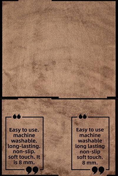 lohusahamile Σετ Τουαλέτας 3 τεμαχίων Σετ Χαλάκι Μπάνιου 60Χ90 ΚΑΦΕ ΧΡΩΜΑ