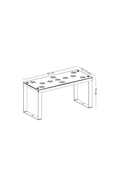 Home رف منظم على سطح المنضدة والخزانة