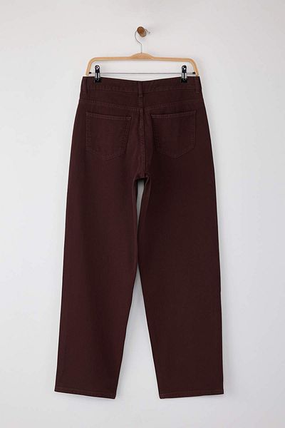 Trendyol Collection Καφέ Χαμηλόμεσο Skater Jeans TWOAW26JE00009