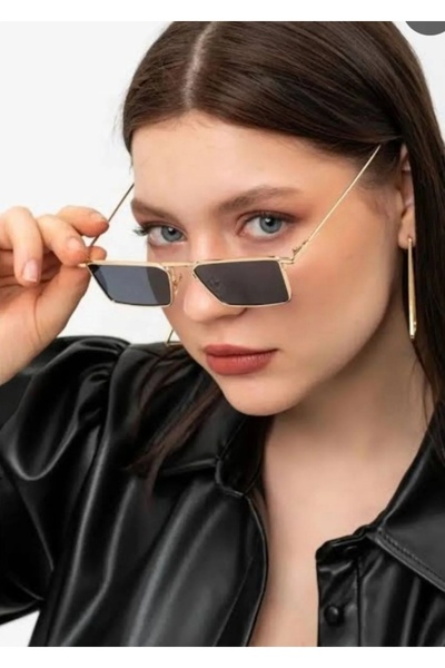 Byc polo gold kare metal polarize cam korumalı unisex şık güneş gözlüğü