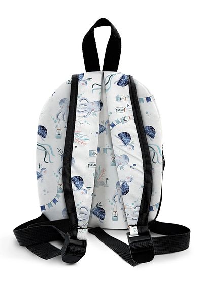 Kokopatik Geantă de creșă de mărime medie cu model Blue Sea Adventure