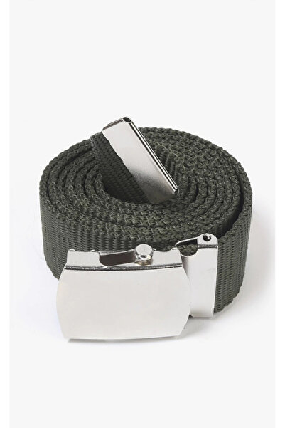 shop Demir Tokalı Bez Kemer Haki