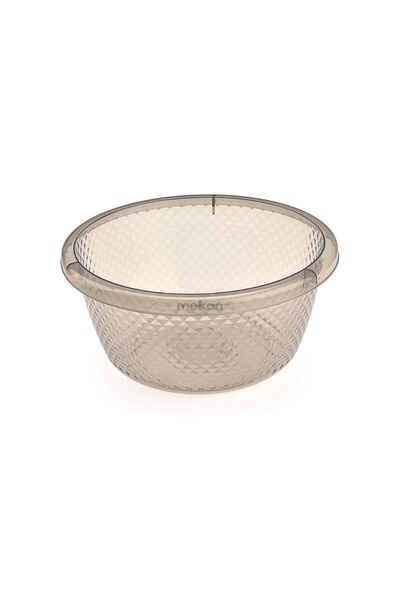 Melkan Home 3 Liter Smoked Basin - Dough Fermenting, Dish Basin and Mixing Bowl