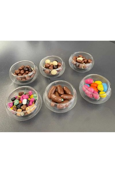 SEVEN7 Double Wall Turkish Delight Bowl Presentation Bowl 6 Pieces