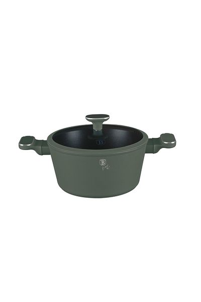 Berlinger Haus Oală antiaderentă cu interior din titan, 24 cm, verde mat, colecția BH 8201