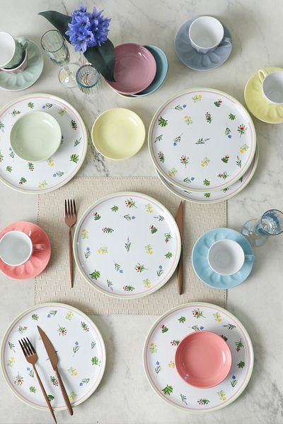 Keramika Spring Flowers Dowry Set 24 Pieces for 6 People