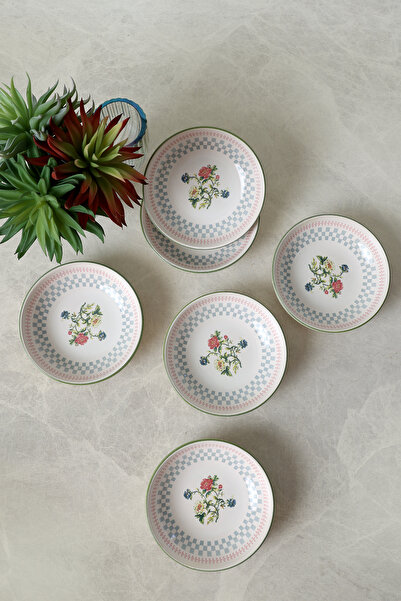 Keramika Кутия за бисквити / купа за сос Rose Line 13 см 6 броя 22911