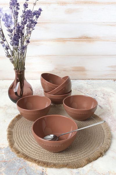 Keramika Καφέ Bella Bowl 14 cm, 6 τεμάχια (605)