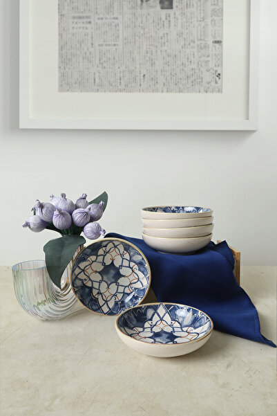 Keramika Wave Flow Ring Snack Bowl / Sauce Bowl 13 cm 6 Pieces 22750