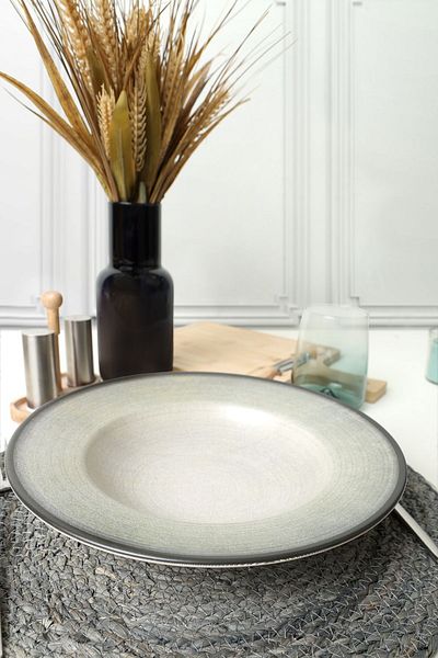 Keramika Gray Aegean Pasta Plate 28 cm 21719