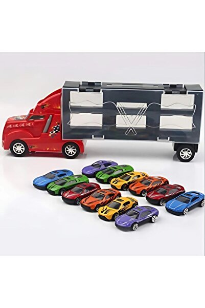 Generic 12-Piece Small Car In A Truck Set