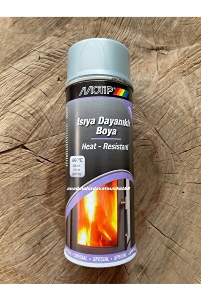 Motip 690 Derece Isıya Dayanıklı Boya Eksoz Ve Soba Boyası Gümüş