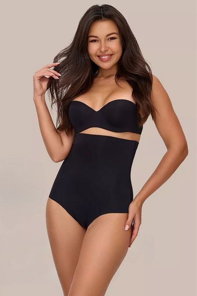 MİSTİRİK Model privat Fără urme Recuperare Confortabil tăiat cu laser Slip Chiloți Corset Culoare neagră