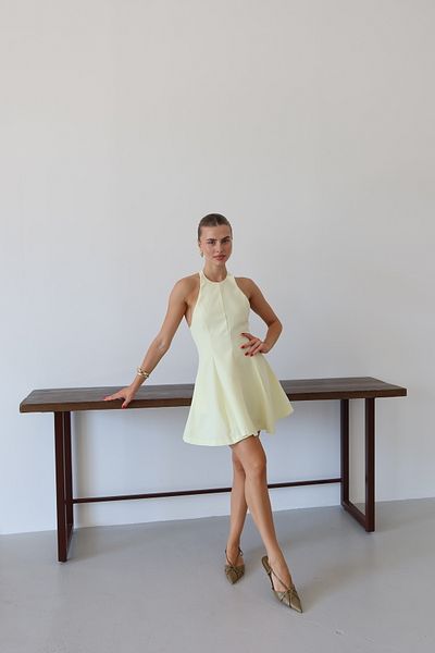 LOISY Women's Halter Neck Mini Dress