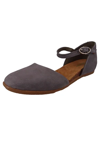 El Naturalista Damen Ballerina Stella ND54 Blau Vaquero Leder