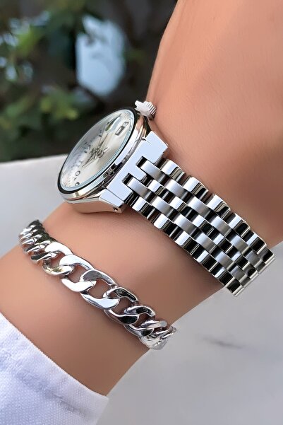 Daniel Klein New Season Women's Wrist Watch and Bracelet Set - Steel Band Gift