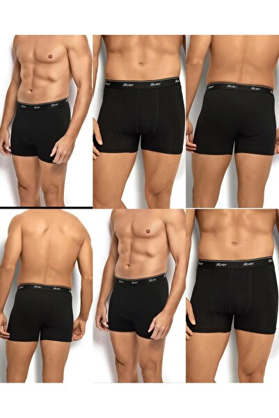 MYS GRUP TEKSTİL Мъжки боксерки, чифт от 6 черни - памук и ликра / 156