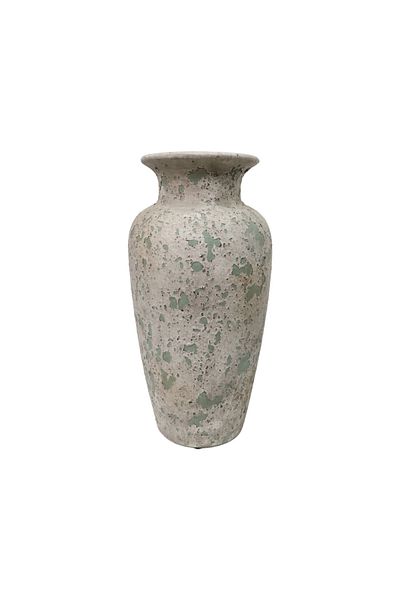 Generic Luxury vase in calm green color for elegant home decor, gardens or balconies (14.5*14.5*29.5 cm)