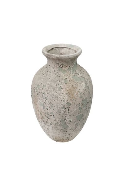 Generic Luxury vase in calm green color for elegant home decor, gardens or balconies (16.5*16.5*27 cm)