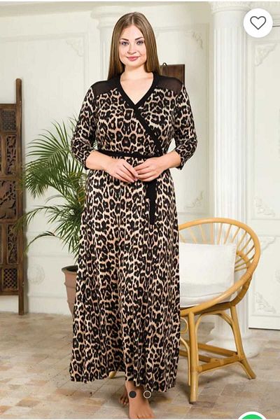 Lady Lingerie Plus Size Leopard Print Dress