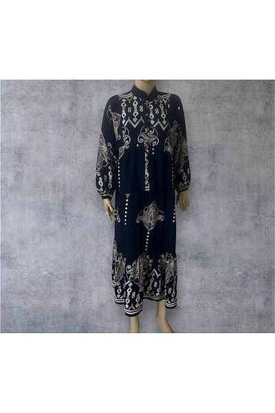 Butik Summer Cotton Stylish Loose Fit Hijab Casual Dress