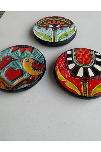 ZeyMin Art Kuş ve Çiçek Temalı 3lü Duvar Süsü