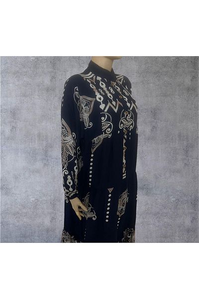 Butik Summer Cotton Stylish Loose Fit Hijab Casual Dress