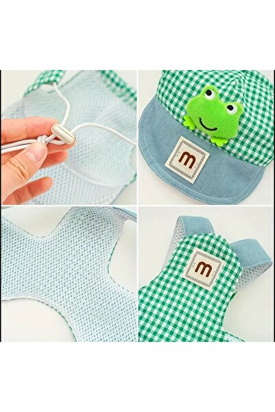 Payidar Hediyelik ŞAPKALI GÖĞÜS TASMASI SET (3 PARÇA) Nefes Alabilir ve Konforlu KEDİ/KÖPEK