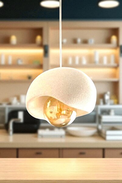 Lasirius Dekoratif Modern Lucas Organik Tasarım Sarkıt Avize (Rustik Lamba He...