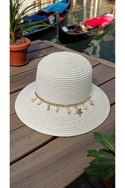 Deeplively Women's Straw Hat Summer Beach Hat Premium Quality - Foldable - Adjustable to Head