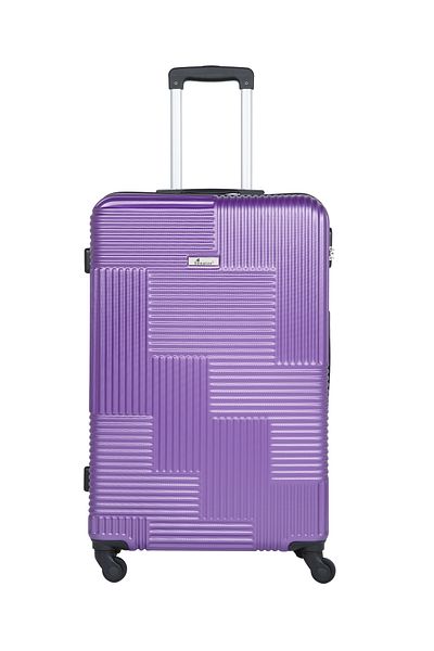 Senator Hard Case Large Luggage Trolley Suitcase | Unisex Travel Bag With 4 Spinner Wheels Kh110 Violet