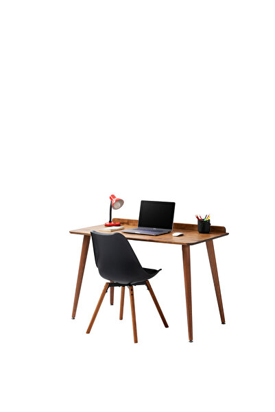 Napi Çalışma Masası, %100 Masif Ahşap, 120x60 Cm, Ceviz