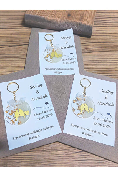 Gelinrehberi 20 Adet Epoksi Anahtarlık Düğün,kına,söz,nişan Hediyeliği Anahta...