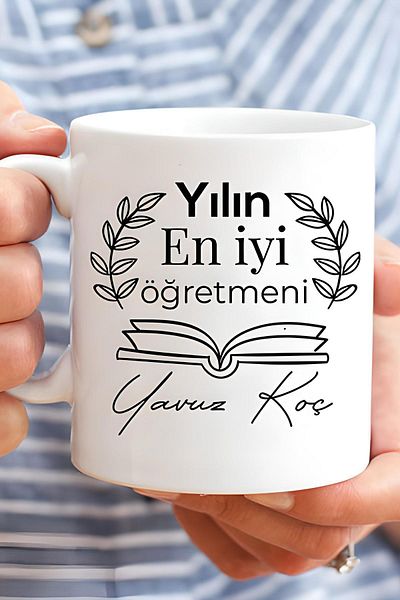 ÇELİKLER HEDİYE Best Teacher of the Year November 24 Printed Mug