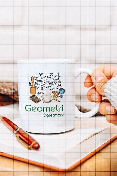 ÇELİKLER HEDİYE Geometry Teacher Printed Mug