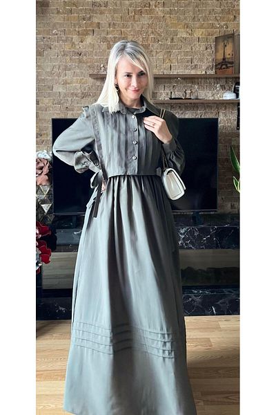 Cardella Vest Dress with Tie-Up Sides, Hijab Compatible Tie-Up Vest Dress