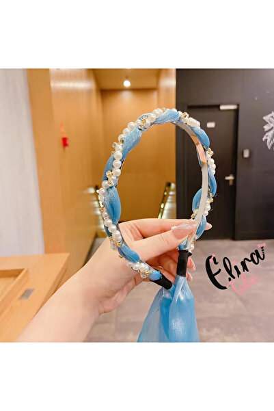 EliraToka Плетена корона с перламутров шлейф