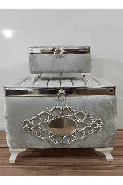 Sonem Çeyiz Sandık Gelin Damat Bohça Nişan Çeyiz Sandığı 2li 0307