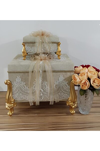 Sonem Çeyiz Çeyiz Sandığı Söz Nişan Bohça Gelin Damat Sandık 2li 0664