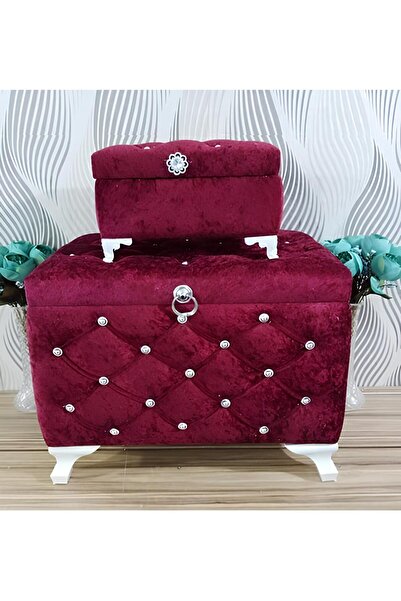 Sonem Çeyiz Sandık Gelin Damat Bohça Nişan Çeyiz Sandığı 2li 0316